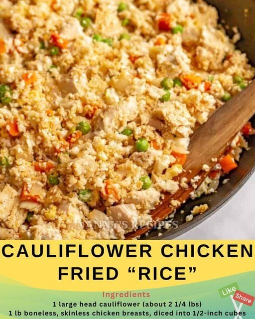 Cauliflower Chicken Fried Rice Recipe