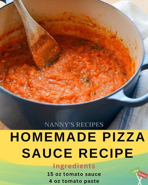 Homemade Pizza Sauce Recipe