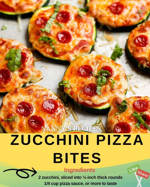 Zucchini Pizza Bites Recipe