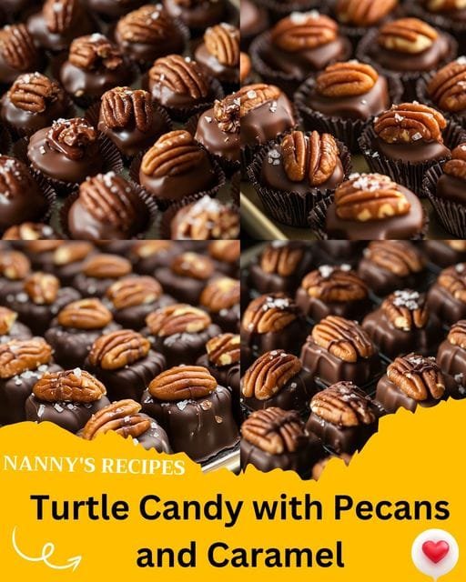 Turtle Candy with Pecans and Caramel Recipe