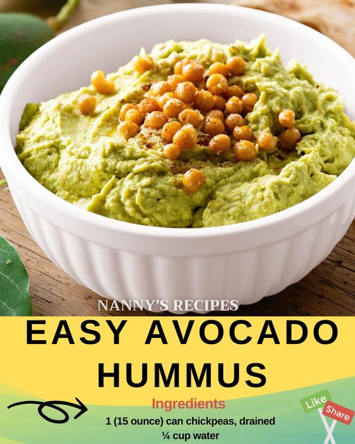 Easy Avocado Hummus Recipe