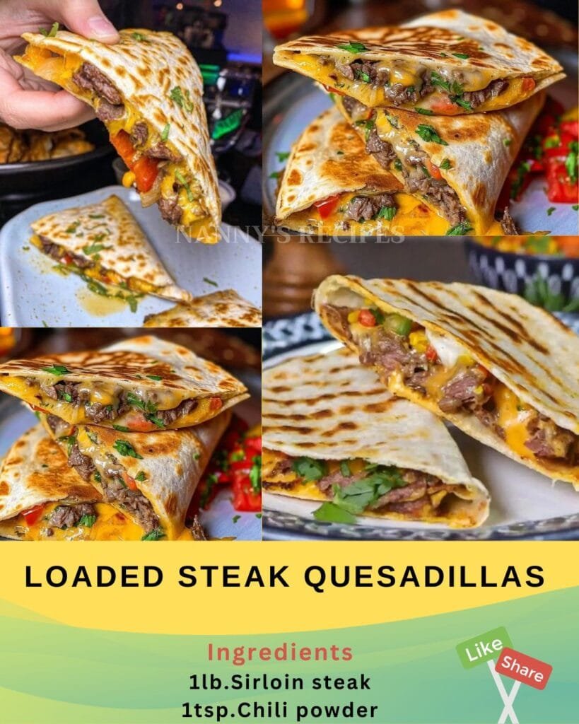 Loaded Steak Quesadillas Recipe