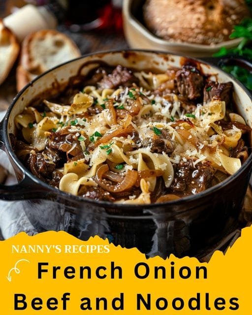 French Onion Beef and Noodles Recipe