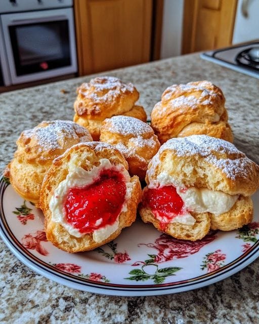 Strawberry Eclairs Recipe