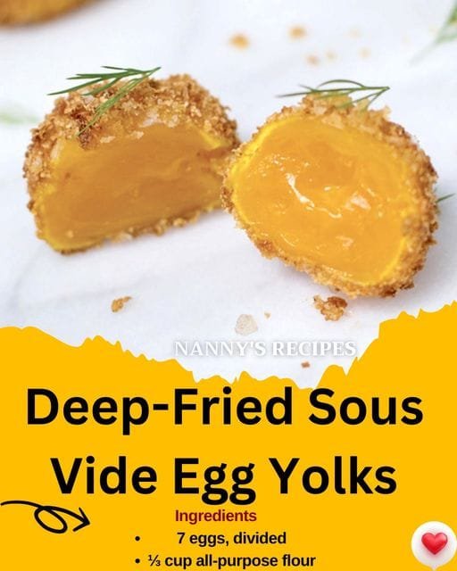 Deep-Fried Sous Vide Egg Yolks Recipe