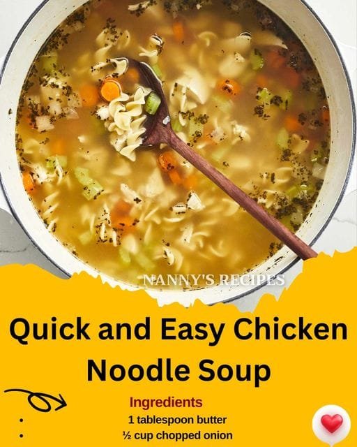 Quick and Easy Chicken Noodle Soup Recipe