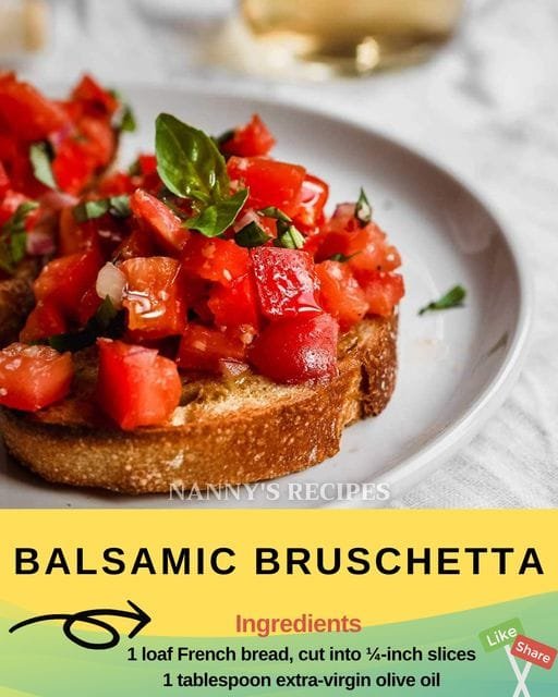 Balsamic Bruschetta Recipe