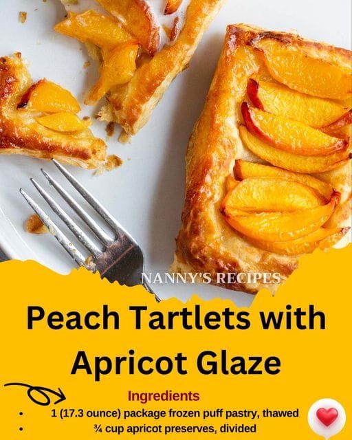 Peach Tartlets with Apricot Glaze Recipe