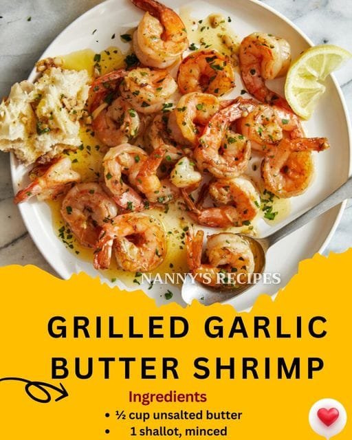 GRILLED GARLIC BUTTER SHRIMP