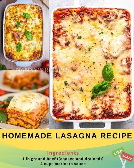 Homemade Lasagna Recipe