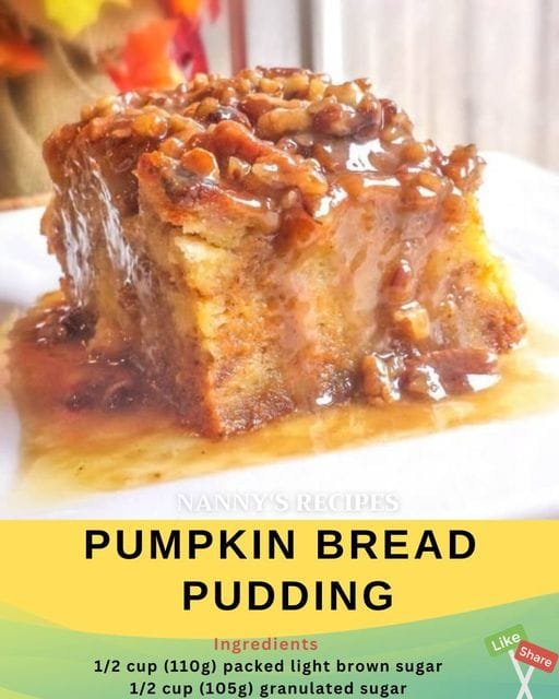 Pumpkin Bread Pudding Recipe