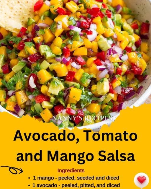 Avocado, Tomato, and Mango Salsa Recipe