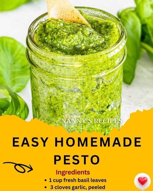 EASY HOMEMADE PESTO