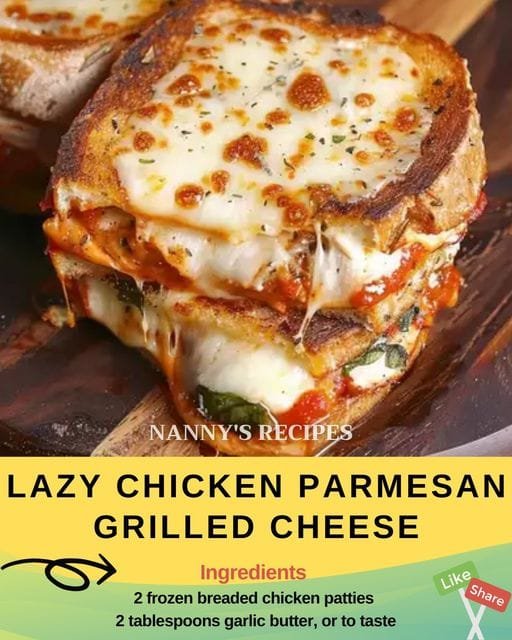 Lazy Chicken Parmesan Grilled Cheese Recipe