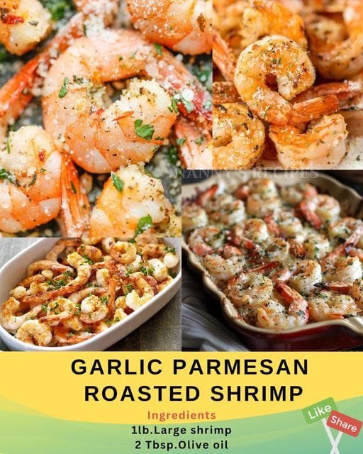 Garlic Parmesan Roasted Shrimp Recipe