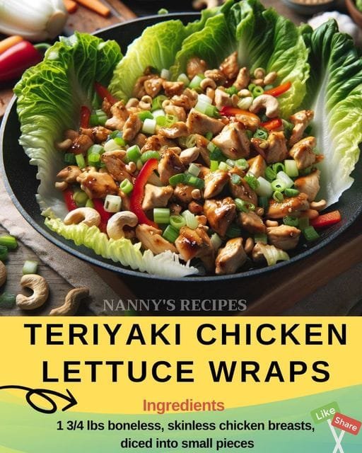 Teriyaki Chicken Lettuce Wraps Recipe