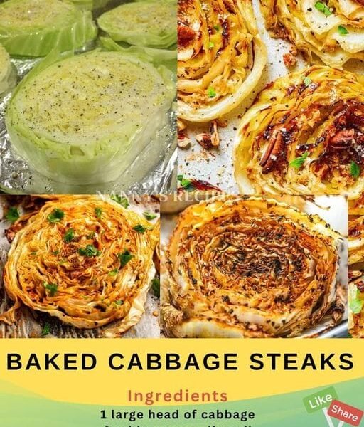 Baked Cabbage Steaks Recipe