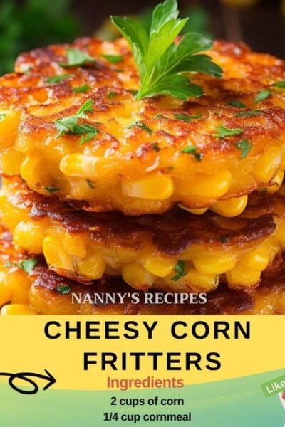 Cheesy Corn Fritters Recipe