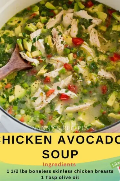 Chicken Avocado Soup Recipe