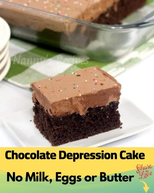 Chocolate Depression Cake (No Milk, Eggs, or Butter)