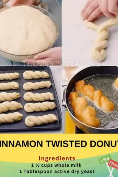 Cinnamon Twisted Donut Recipe