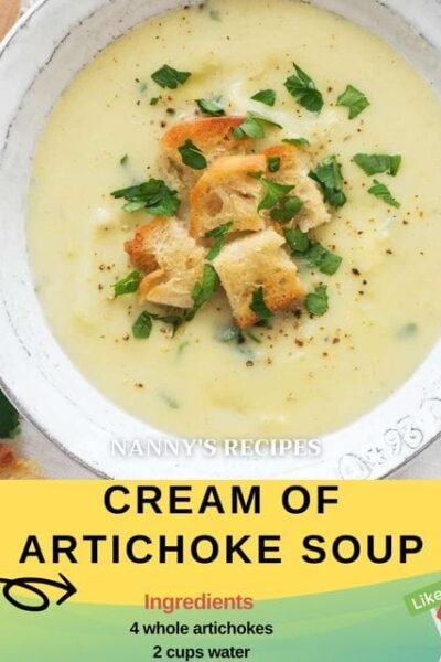 Cream of Artichoke Soup Recipe