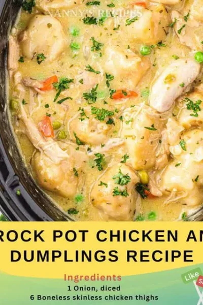 Crock Pot Chicken and Dumplings Recipe