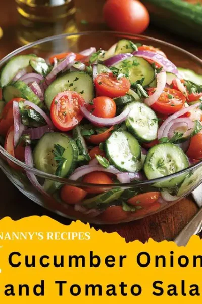 Cucumber, Onion, and Tomato Salad Recipe