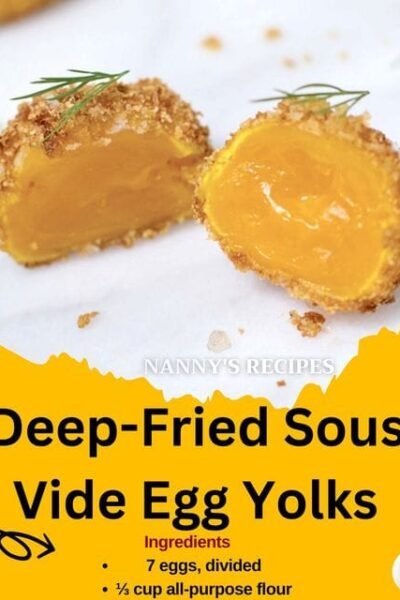 Deep-Fried Sous Vide Egg Yolks Recipe