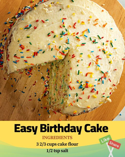 Easy Birthday Cake Recipe