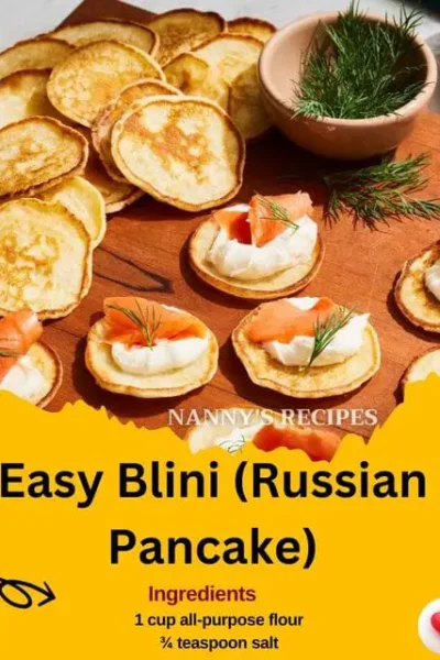 Easy Blini Russian Pancake Recipe