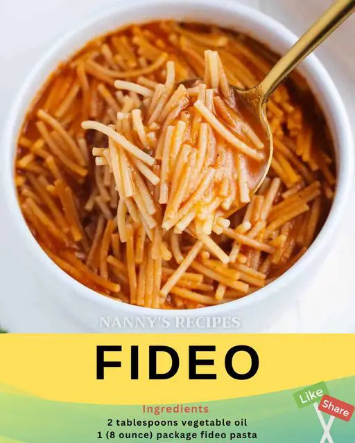 Fideo Recipe