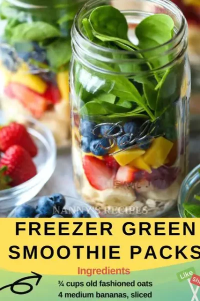 Freezer Green Smoothie Packs Recipe