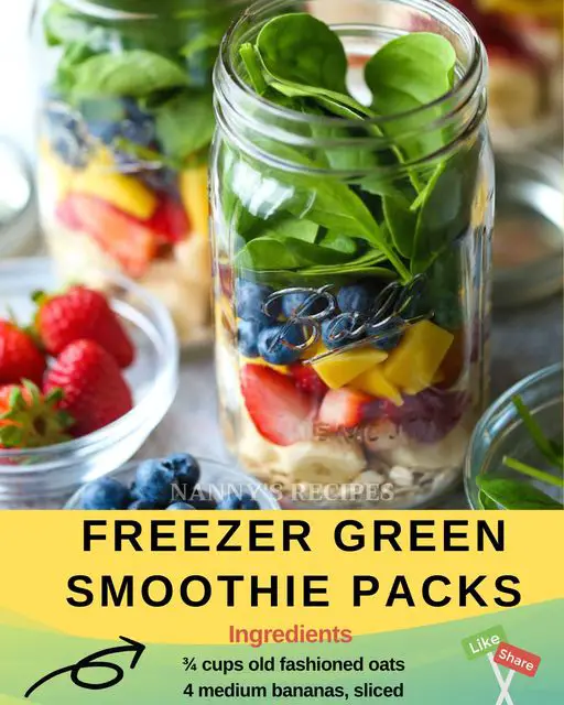 Freezer Green Smoothie Packs Recipe