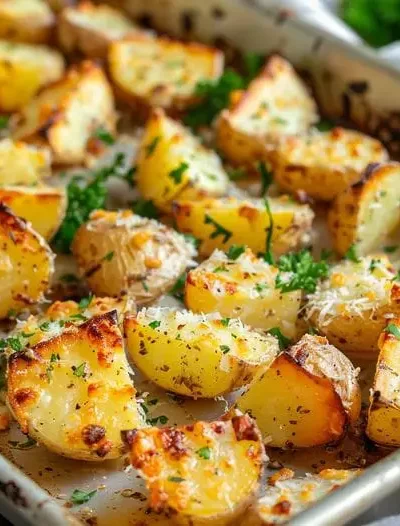 Garlic Parmesan Potatoes Recipe