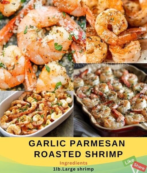 Garlic Parmesan Roasted Shrimp Recipe