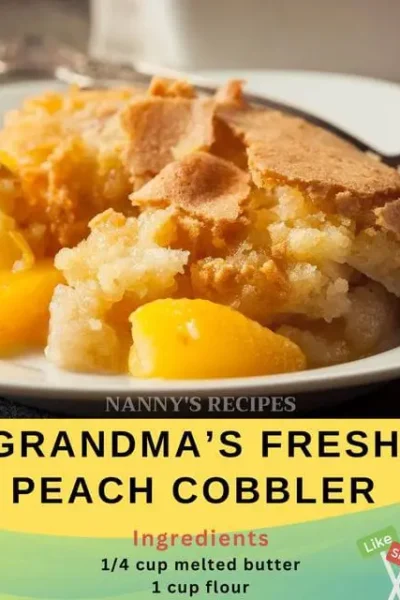 Grandma’s Peach Cobbler Pie Recipe