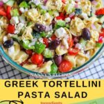 Greek Tortellini Pasta Salad Recipe