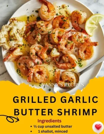 GRILLED GARLIC BUTTER SHRIMP