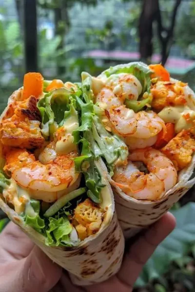 Grilled Shrimp Caesar Wraps Recipe