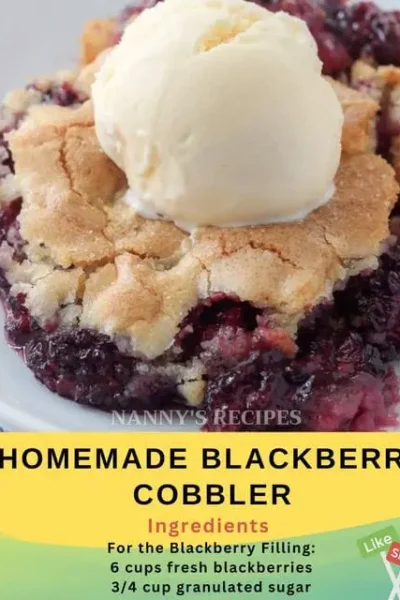 Homemade Blackberry Cobbler Recipe