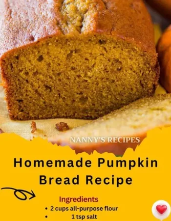 Homemade Pumpkin Bread Recipe