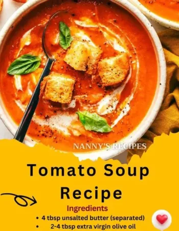 Homemade Tomato Soup Recipe
