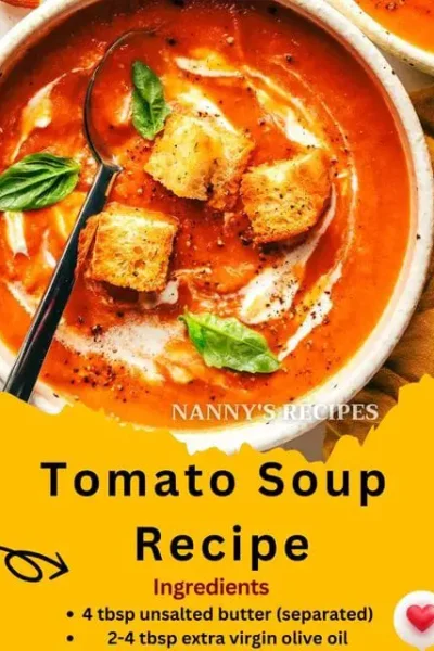 Homemade Tomato Soup Recipe