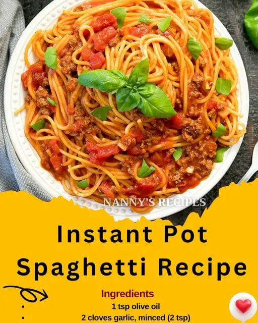 Instant Pot Spaghetti Recipe