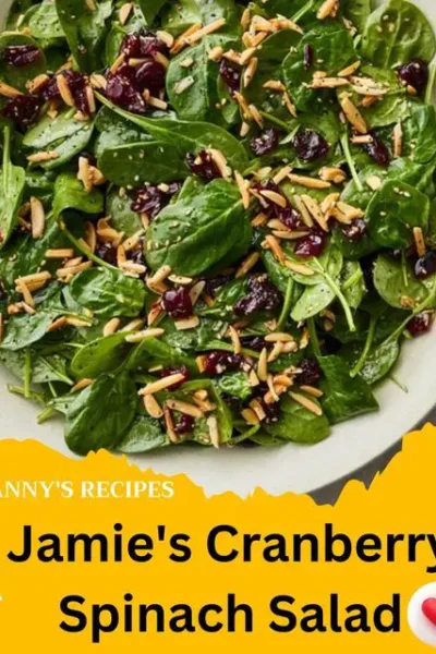 Jamie’s Cranberry Spinach Salad Recipe