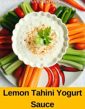 Lemon Tahini Yogurt Sauce Recipe