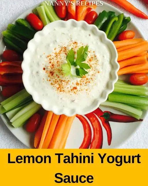 Lemon Tahini Yogurt Sauce Recipe