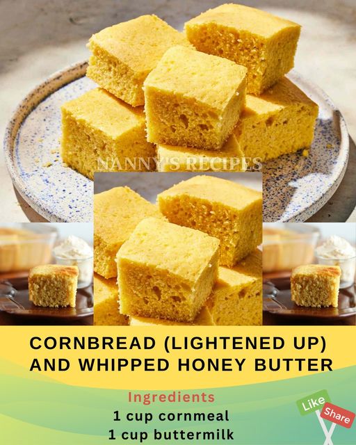 Lightened-Up Cornbread Recipe with Whipped Honey Butter