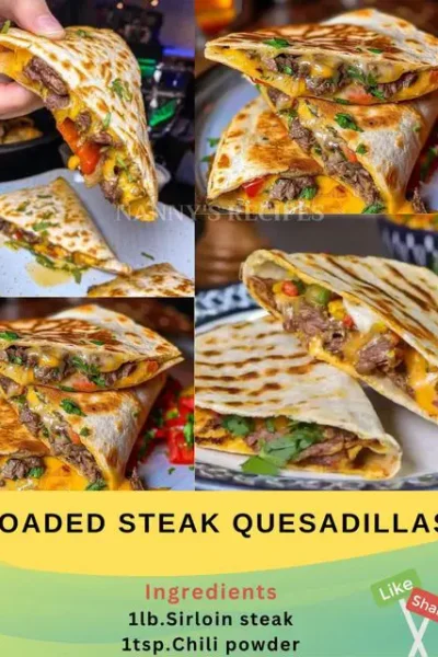 Loaded Steak Quesadillas Recipe